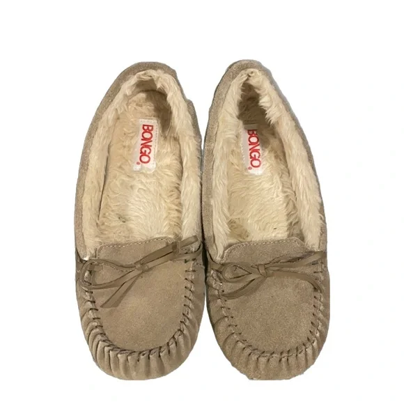 BONGO Shoes Moccasin Slippers Brand Bongo Size 85 Color Tan